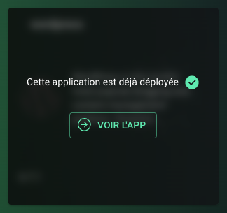 App déjà déployée